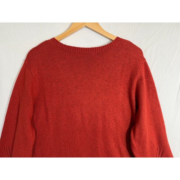 Soft Surroundings V Neck Sweater Womens Sz 2X Pullover Burnt Orange Casual - Picture 6 of 11
